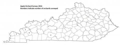 2014 Apple Orchard Survey Map